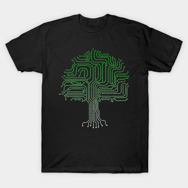 Binary Tree Computer Nerd Coder Programmer IT T-Shirt by magazin